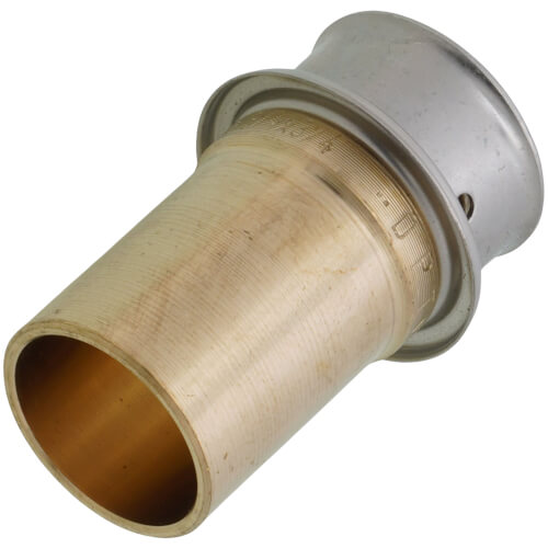 3/4" PEX Press x 3/4" Copper Fitting Adapter w/ Attached Sleeve (Lead Free Bronze)