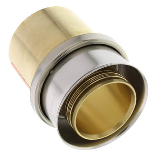 2" PEX Press x 2" Copper Fitting Adapter w/ Attached Sleeve (Lead Free Bronze)