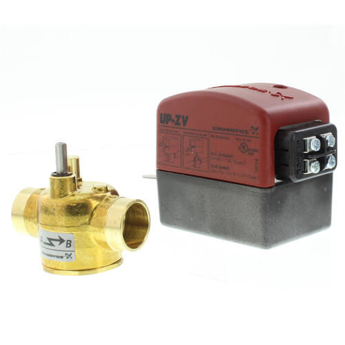 1/2" Sweat UP-ZV 2-Way, Normally Closed Zone Valve with End Switch
