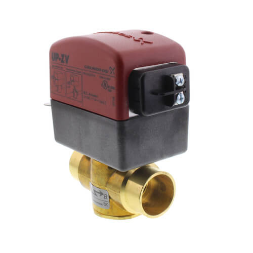 1" Sweat UP-ZV 2-Way, Normally Closed Zone Valve