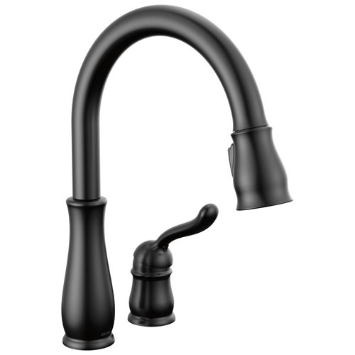 Main product image of Leland 1 Handle Pull-down Kitchen Faucet (Matte Black), 978-BL-DST