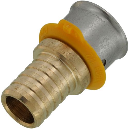 Main product image of 1/2" PEX Press x 1/2" Polybutylene Adapter w/ Sleeve (Lead Free)