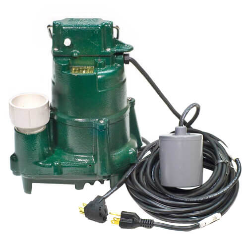 Main product image of Model BE98 Flow-Mate Cast Iron Effluent Sump Pump w/ Variable Level Float Switch- 230 V