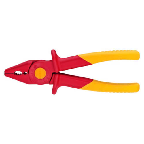 Main product image of 7-1/4" Flat Nose Insulated Plastic Pliers