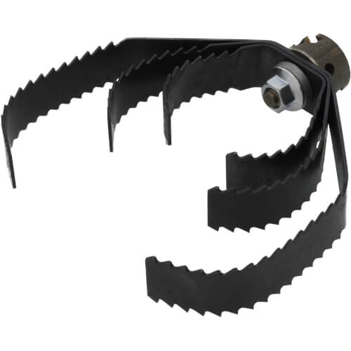 Main product image of T-50 3"/ 4"/ 5" Tri-Blade Sharktooth Cutter for K-1500, K-1500SP and K-1500G Drain Cleaning Machines