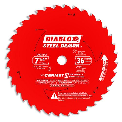 Main product image of 10" x 60-Teeth Saw Blade for Thick Aluminum