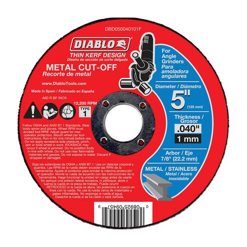 Main product image of 5" Thin Kerf Metal Cut-Off Discs (Pack of 10)
