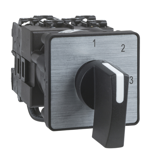 Main product image of Harmony K Multifixing Cam Switch, 1 Pole, 3 Steps + Position 0 (12 A, 45 Deg)