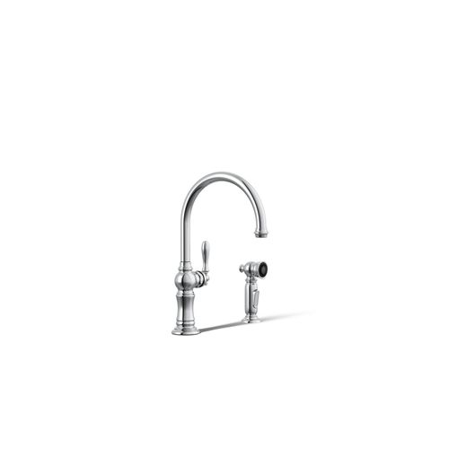 Main product image of Artifacts 1-Handle Swing Spout Kitchen Faucet with Spray (Polished Chrome), K-99262-CP