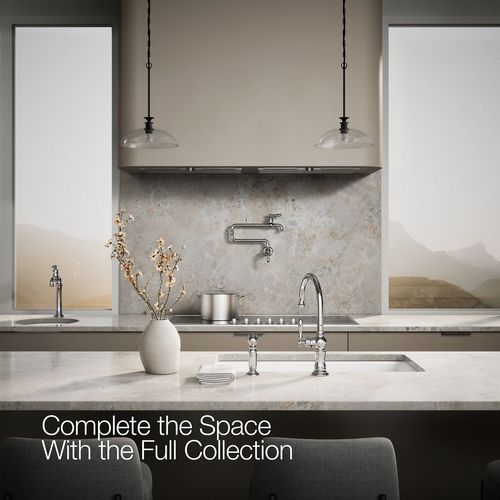 Main product image of Artifacts 1-Handle Swing Spout Kitchen Faucet with Spray (Polished Chrome), K-99262-CP