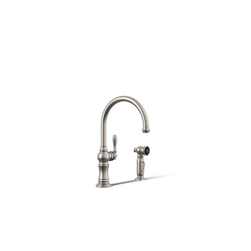 Main product image of Artifacts 1-Handle Swing Spout Kitchen Faucet with Spray (Stainless Steel), K-99262-VS