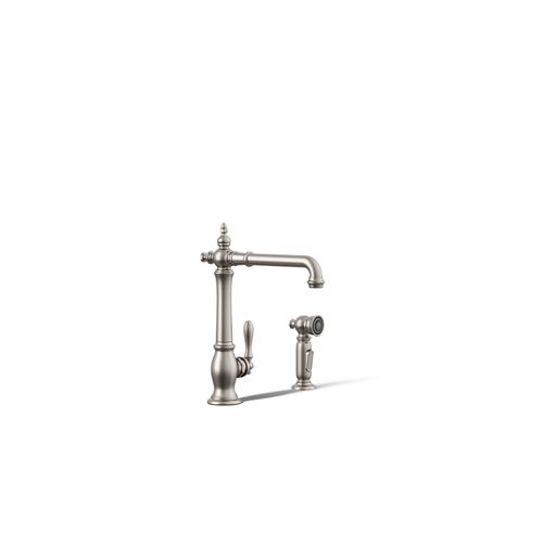 Main product image of Artifacts Victorian 1-Handle Kitchen Faucet with Spray (Stainless Steel), K-99265-VS