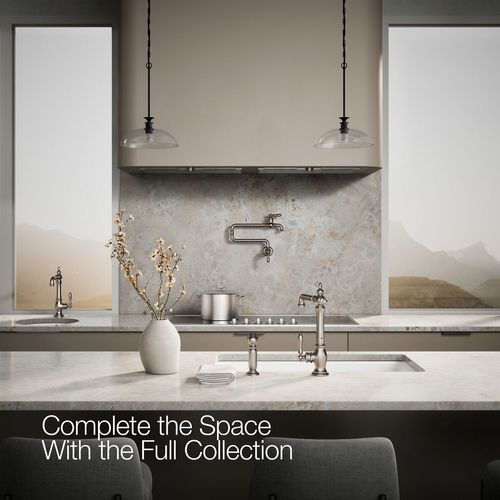 Main product image of Artifacts Victorian 1-Handle Kitchen Faucet with Spray (Stainless Steel), K-99265-VS
