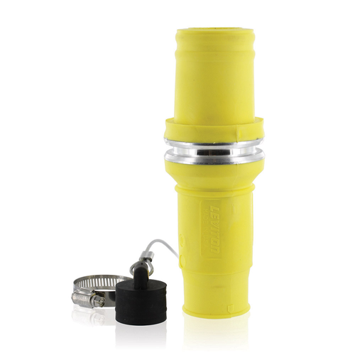 Main product image of Male, Plug Insulator, Crimped, 313MCM to 777MCM Cable, 1135Amp Max., 1000Volt, 49 Series, Rhino-Hide Single Pole Connector (Yellow)