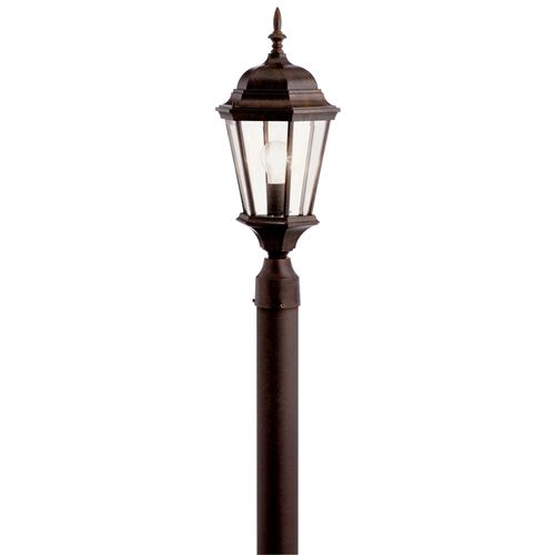 Main product image of Madison 21.5" 1 Light Post Light w/ Clear Beveled Glass (Tannery Bronze)