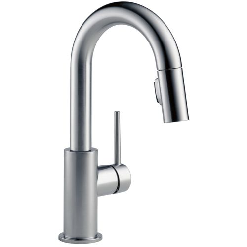 Main product image of Trinsic Single Handle Pull-Down Bar/Prep Faucet, w/ Limited Swivel, 1.8 GPM (Arctic Stainless), 9959-ARLS-DST