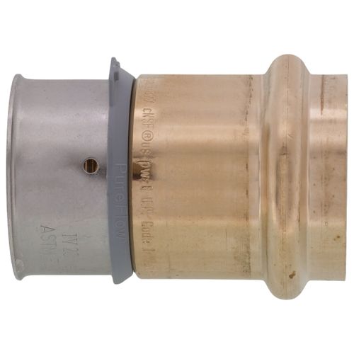 1-1/2" PEX Press x 1-1/2" ProPress Adapter w/ Sleeve (Lead Free)
