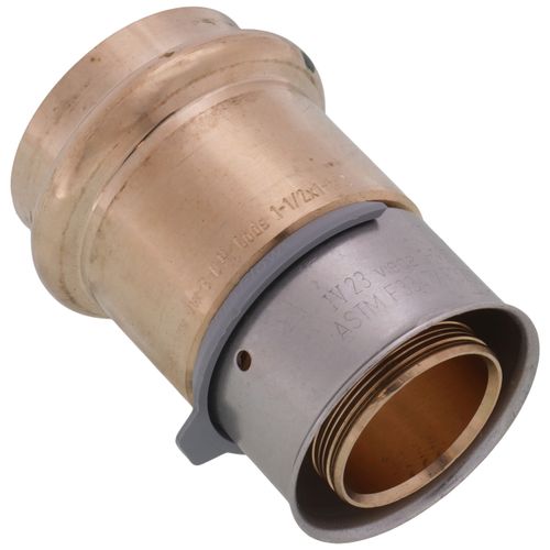 1-1/2" PEX Press x 1-1/2" ProPress Adapter w/ Sleeve (Lead Free)