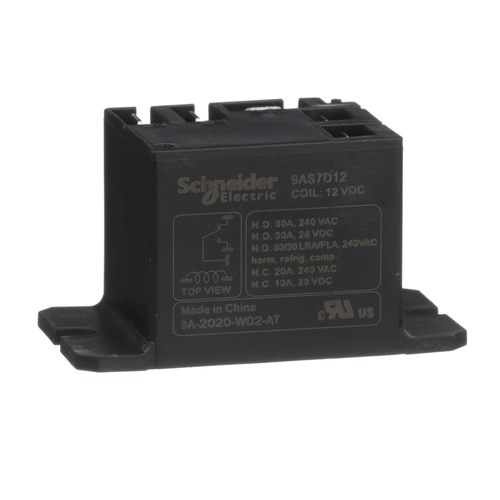 Main product image of Harmony 9A Electromechanical Power Relay w/ Flanged Mount & Sealed Cover (30A, SPDT-NO, 12 VDC)