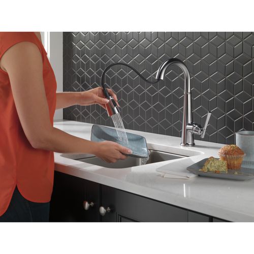 Main product image of Emmeline Single Handle Pull Down Bar/Prep Faucet, 1.8 GPM (Lumicoat Arctic Stainless), 9982-AR-PR-DST