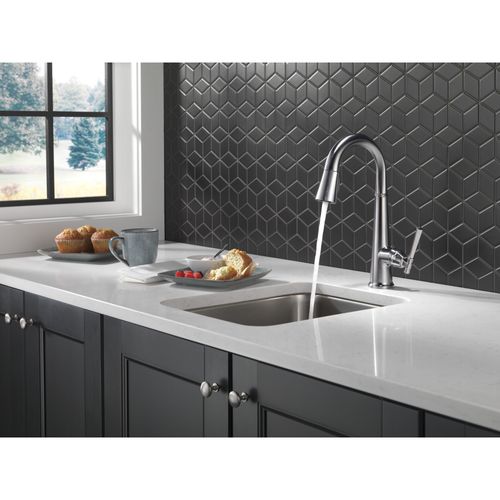 Main product image of Emmeline Single Handle Pull Down Bar/Prep Faucet, 1.8 GPM (Lumicoat Arctic Stainless), 9982-AR-PR-DST