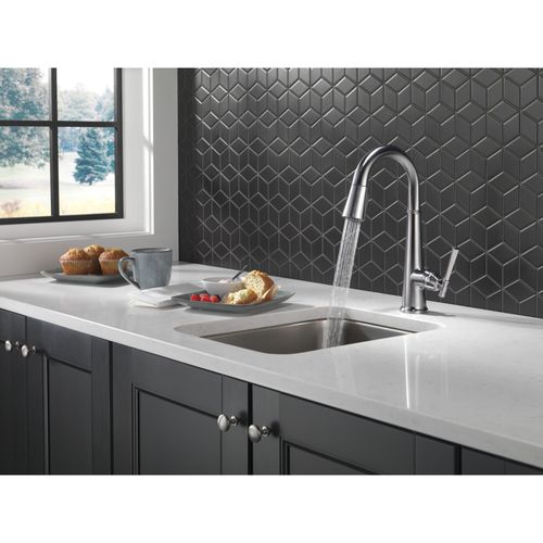 Main product image of Emmeline Single Handle Pull Down Bar/Prep Faucet, 1.8 GPM (Lumicoat Arctic Stainless), 9982-AR-PR-DST