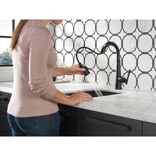 Main product image of Emmeline Single Handle Pull Down Bar/Prep Faucet, 1.8 GPM (Matte Black), 9982-BL-DST
