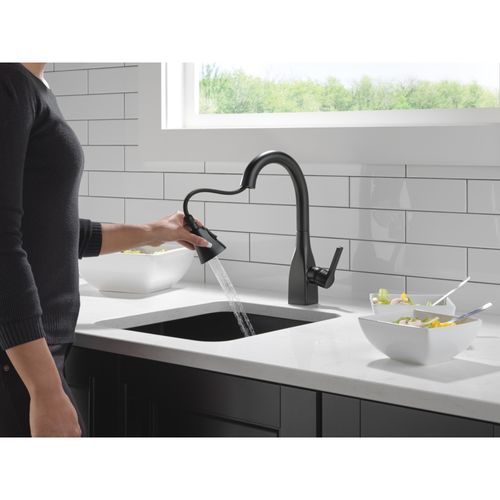 Main product image of Mateo 1 Handle Pull-down Bar/Prep Faucet (Matte Black)
