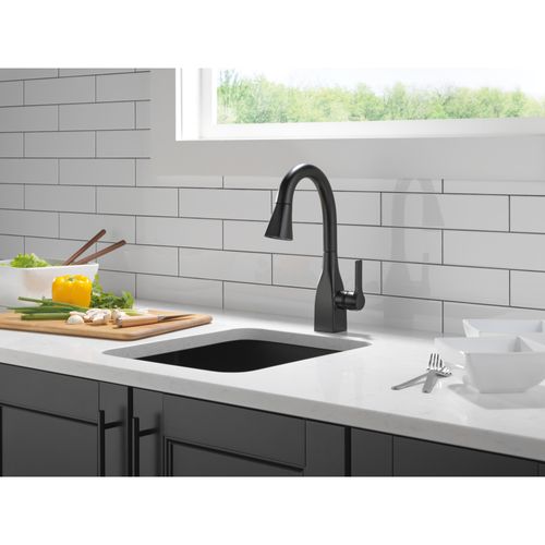 Main product image of Mateo 1 Handle Pull-down Bar/Prep Faucet (Matte Black)