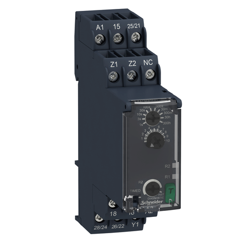 Main product image of Harmony Single-Function Timer Relay, Symmetrical Flashing (8A, 2 CO, 24-240 VAC/DC)