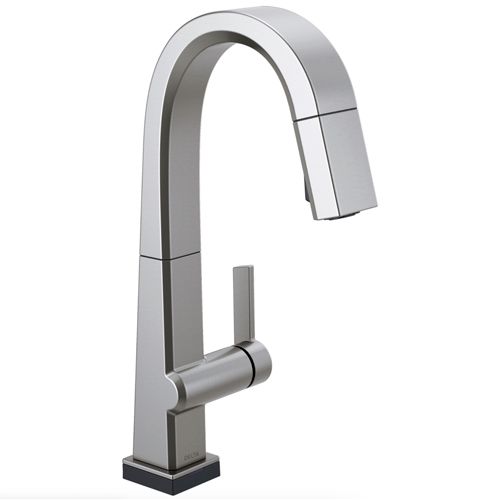 Main product image of Pivotal 1-Handle Pull Down Bar/Prep Faucet With Touch2O Technology (Arctic Stainless), 9993T-AR-DST