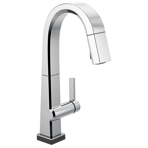 Main product image of Pivotal 1-Handle Pull Down Bar/Prep Faucet With Touch<sub>2</sub>O Technology (Chrome), 9993T-DST