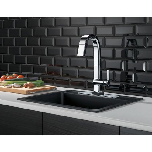 Main product image of Pivotal 1-Handle Pull Down Bar/Prep Faucet With Touch<sub>2</sub>O Technology (Chrome), 9993T-DST