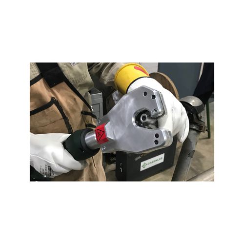 Main product image of 6 Ton Flip Top Inline Quad Crimper, Li-Ion, Standard, 120V