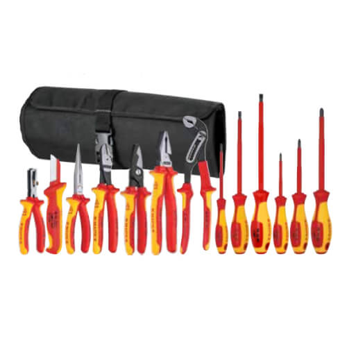 Main product image of 13 Piece Combination Insulated Tool Set with Roll-Up Pouch 