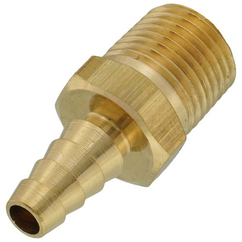 Main product image of Brass Adapter, 1/8" NPT to 3/16" Rubber and 1/8" ID Plastic Tubing