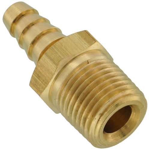 Main product image of Brass Adapter, 1/8" NPT to 3/16" Rubber and 1/8" ID Plastic Tubing