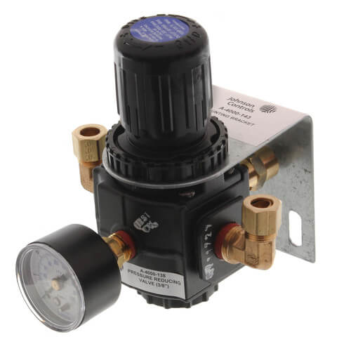 Main product image of 3/8" Pressure Regulator w/ Bracket, Gauge & Valve