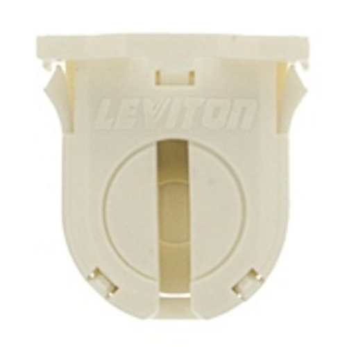 Main product image of Fluorescent Lampholder, Dedicated T8, 16mm Lamp Center, Small Bi-pin, 660w-600v Snap-in (White)