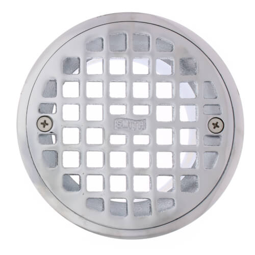 Main product image of 5" Round Floor Drain Grate and Screws (Chrome Plated)