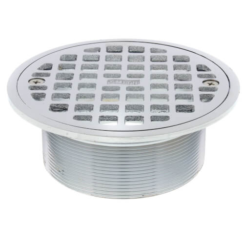 Main product image of 5" Round Floor Drain Grate and Screws (Chrome Plated)