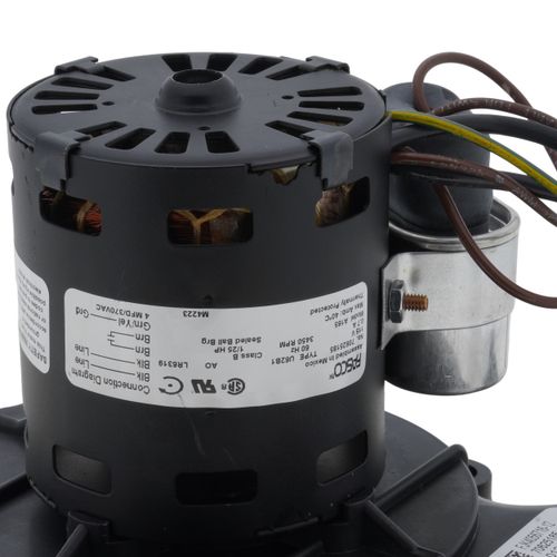 Main product image of 1-Speed 3450 RPM 151 - 500 CFM Draft Inducer Motor (115V)
