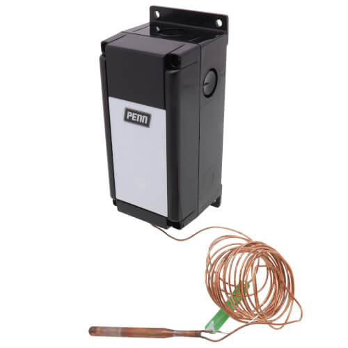 Main product image of Remote Bulb Temperature Control SPDT, Fixed Differential (0-Degree (F) to 150-Degree (F))