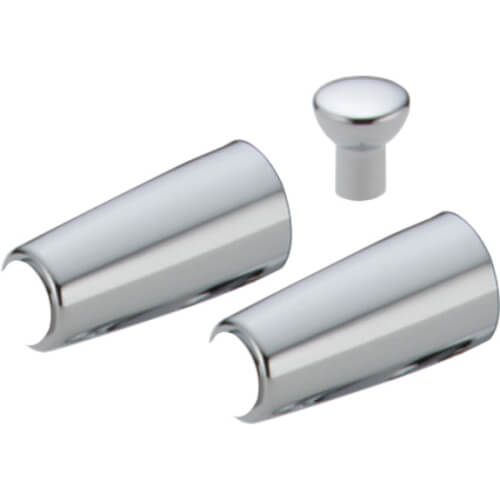 Main product image of Chrome Metal Lever Handle Accent Set (Pack of 2), A22-DELTA