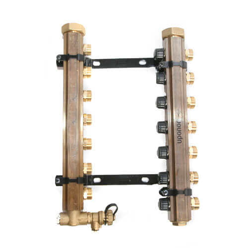 Main product image of TruFLOW Jr. Manifold Assembly with Isolation Valves & Balancing Valves, 7 Loop S&R