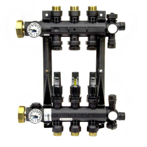 Main product image of 3-Loop EP Radiant Heat Manifold Assembly w/ Flow Meters