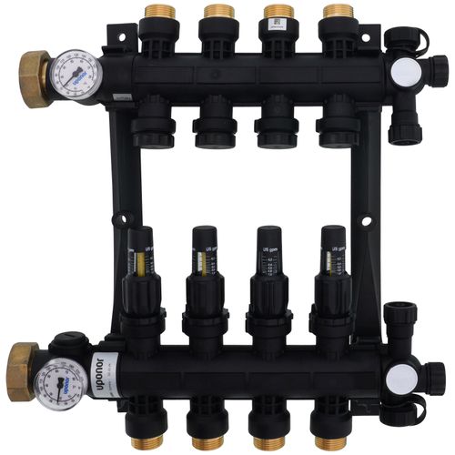 Main product image of 4-Loop EP Radiant Heat Manifold Assembly w/ Flow Meters