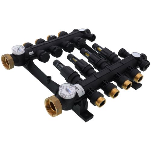 Main product image of 4-Loop EP Radiant Heat Manifold Assembly w/ Flow Meters