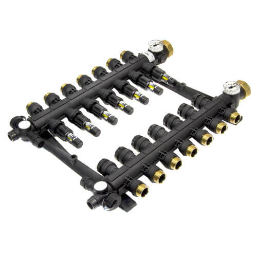 Main product image of 7-Loop EP Radiant Heat Manifold Assembly w/ Flow Meters