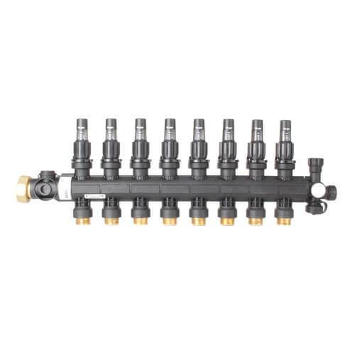 Main product image of 8-Loop EP Radiant Heat Manifold Assembly w/ Flow Meters